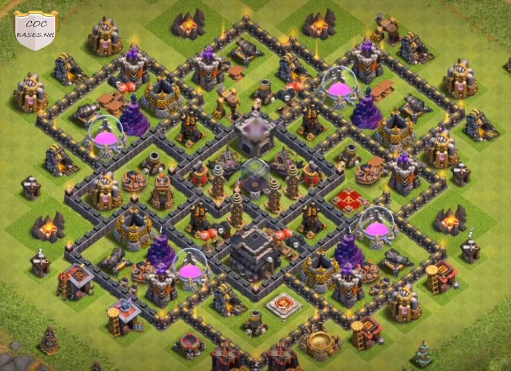 Clash of Clans Town Hall 9 Best Defense Base HD Images