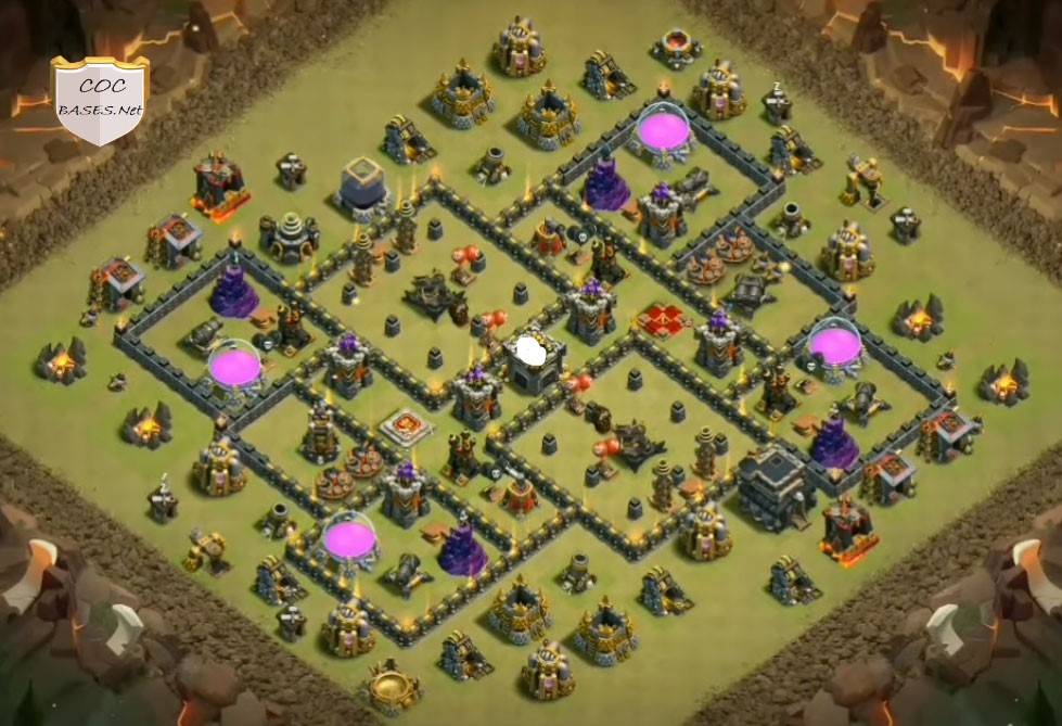 Clash of Clans Town Hall Level 9 Base Layout