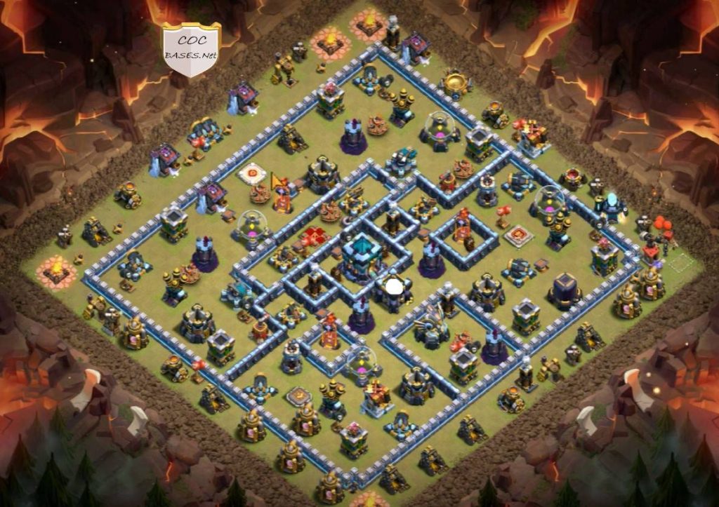 Clash of Clans th13 Hybrid Map Link Anti 3 Stars