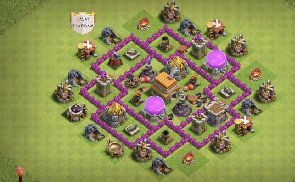 Clash of Clans th6 Trophy Base Layout Link