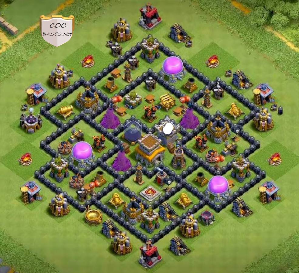 Clash of Clans th8 Trophy Base Layout Link