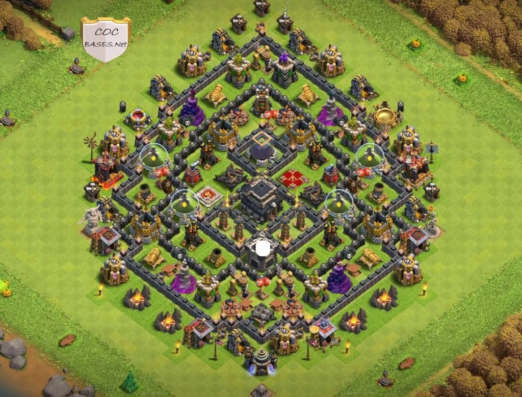 Clash of Clans th9 Trophy Base Layout Link