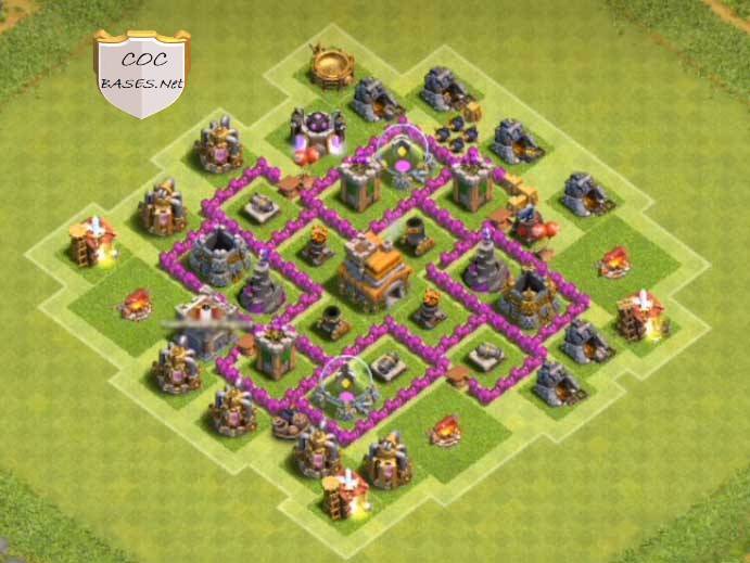 Max Town Hall 6 Base Layout with Copy Link