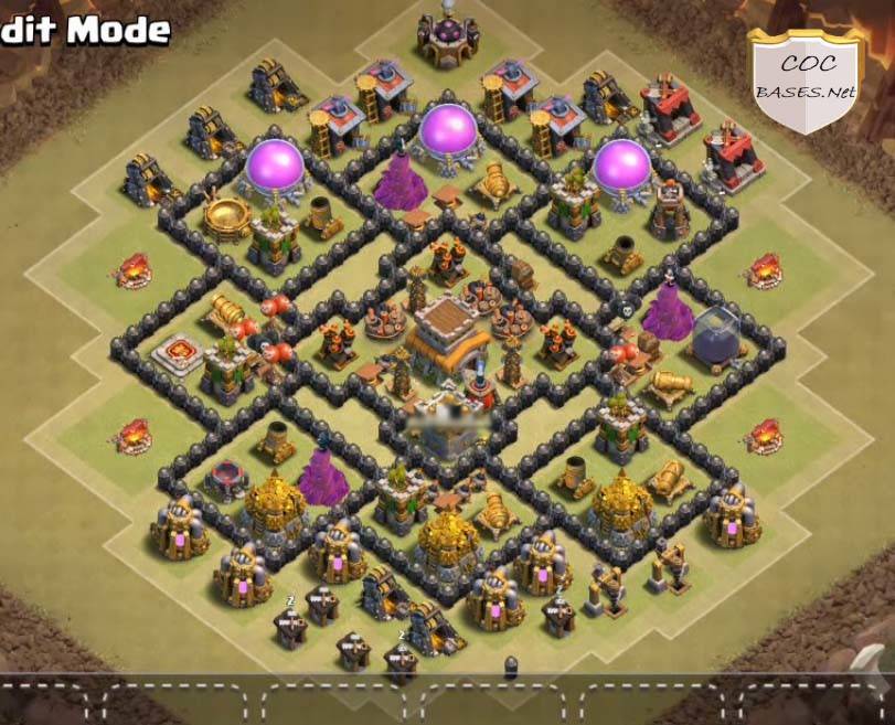 Max Town Hall 8 Base Layout with Copy Link