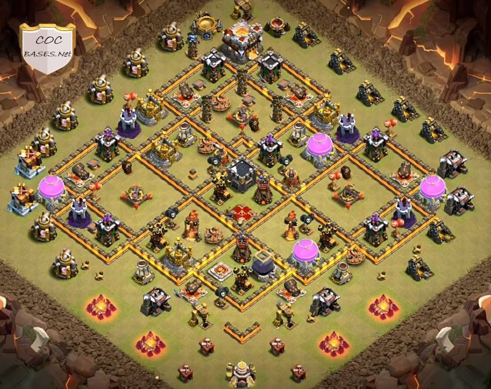 TH10 Clash of Clans Anti Ground Base