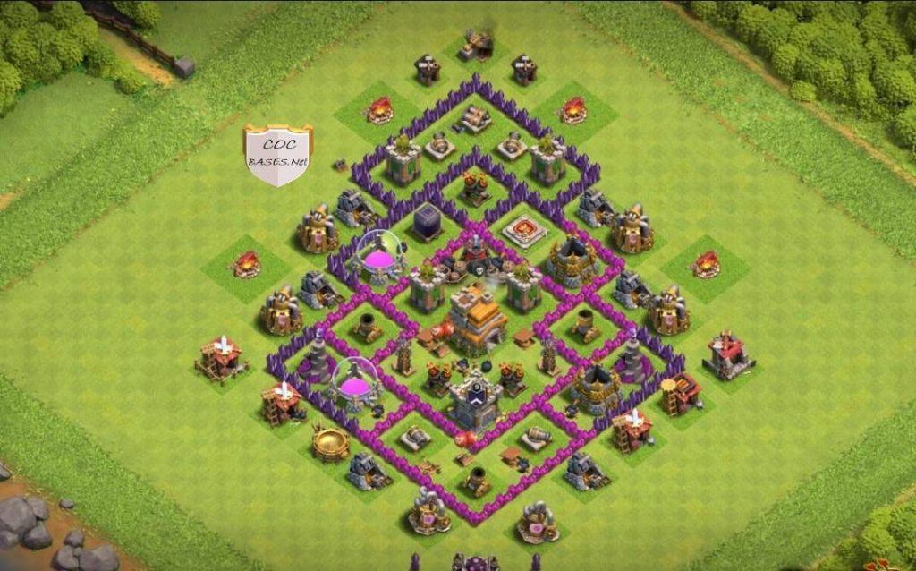 TH7 Clash of Clans Anti Ground Base