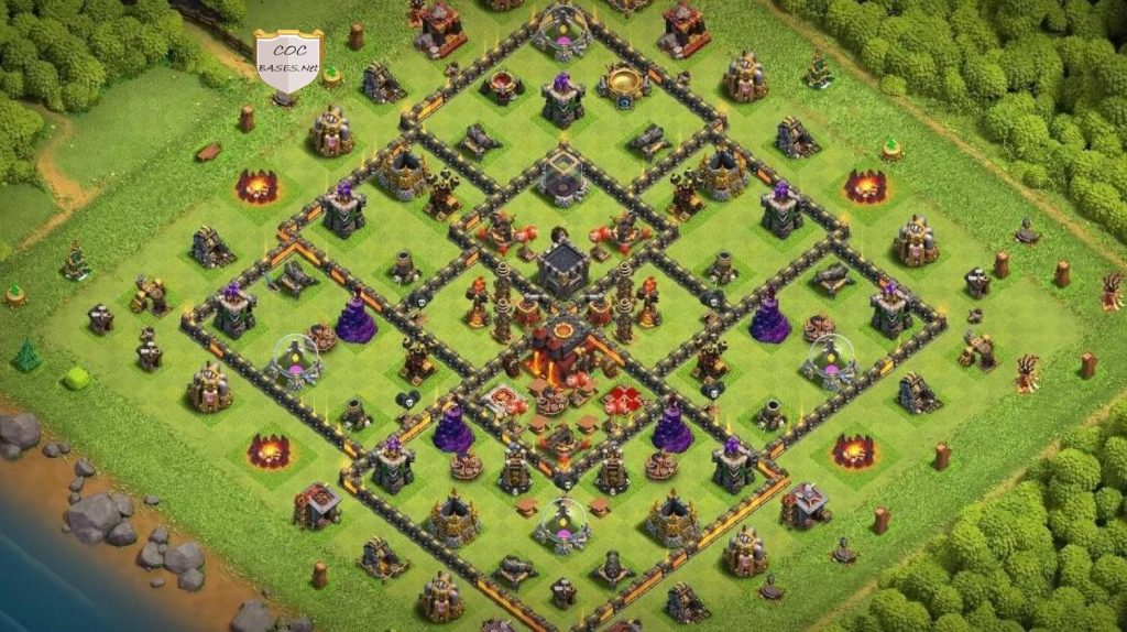 Town Hall 10 layout Anti Everything clan war league