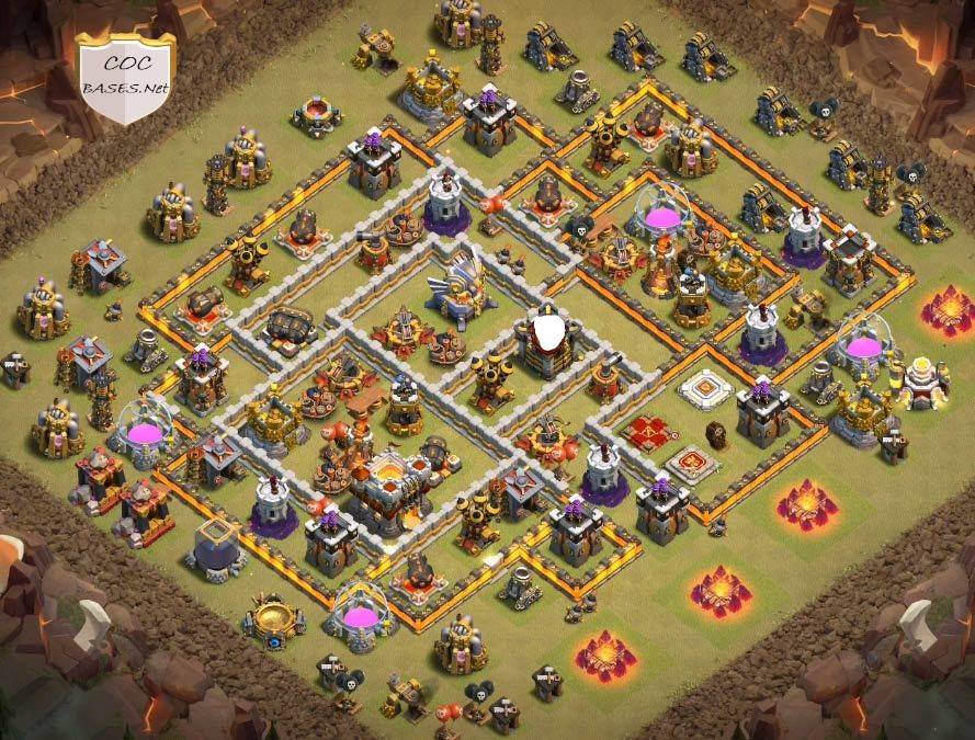 Town Hall 11 Base Best Defence 2023 Copy Layout