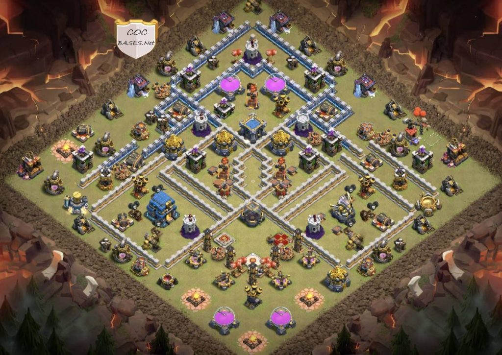 Town Hall 12 Base Anti Everything