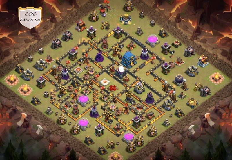 Town Hall 12 War Base Best Defense Layout Link