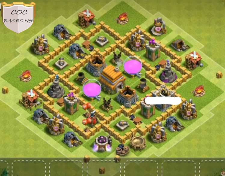 Town Hall 6 Layout Anti All Troops