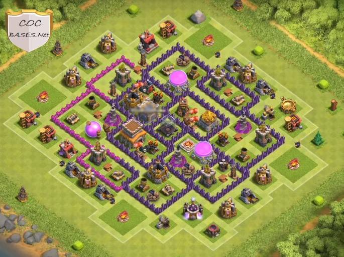 Town Hall 8 War Base Best Defense Layout Link