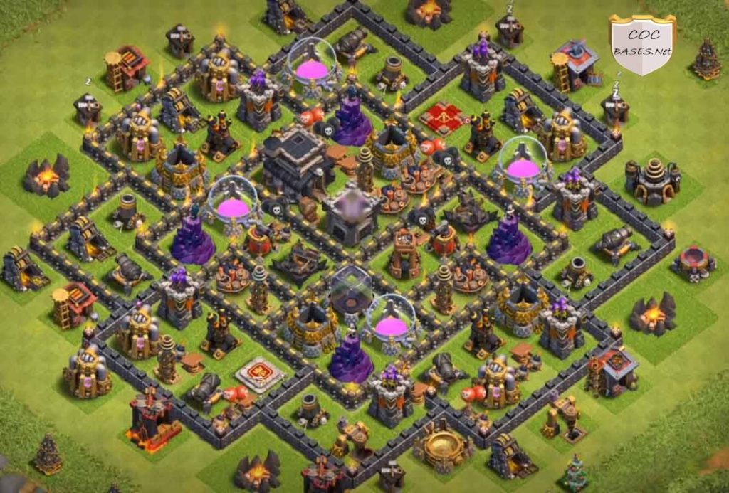 Town Hall 9 Base Best Defence 2023 Copy Layout