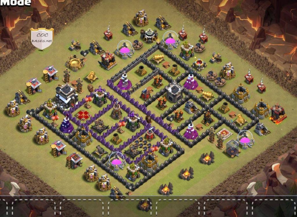 Unbeatable Town Hall 9 Layout Design