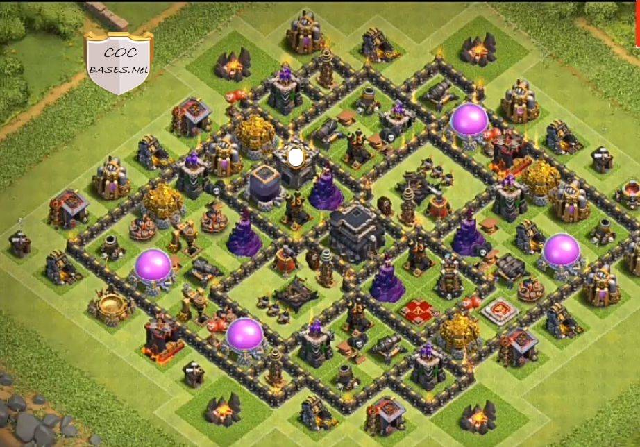 anti 1 star clash of clans war base town hall 9 layout