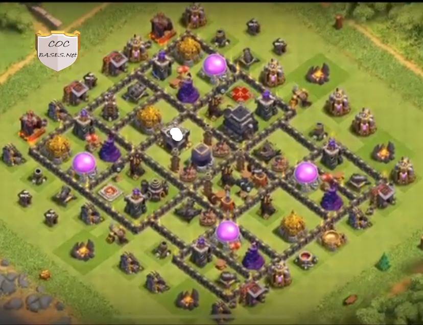 anti 3 star clash of clans war base town hall 9 layout