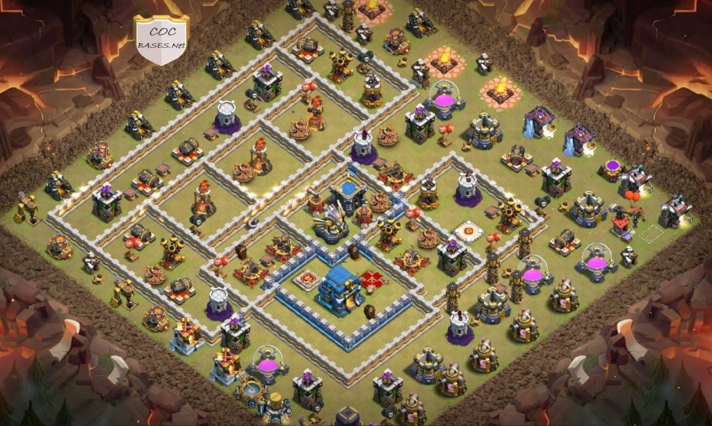 anti 3 star th12 war base