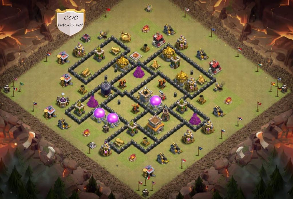 anti 3 star th8 war base