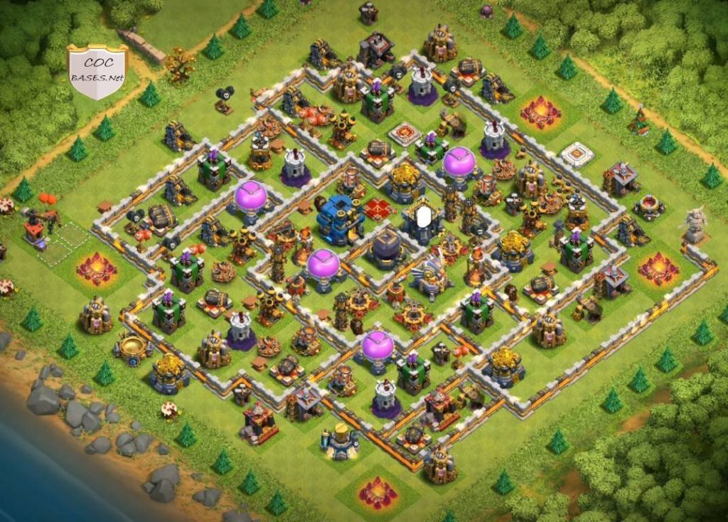 anti loot coc town hall 12 base design with picture download