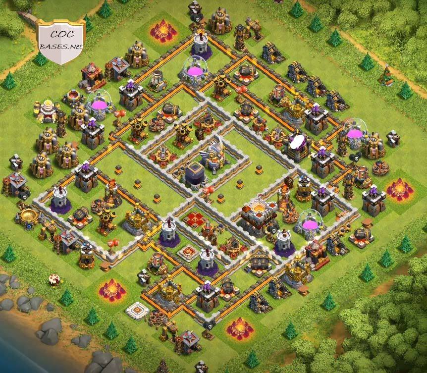 anti loot th11 base layout clash of clans