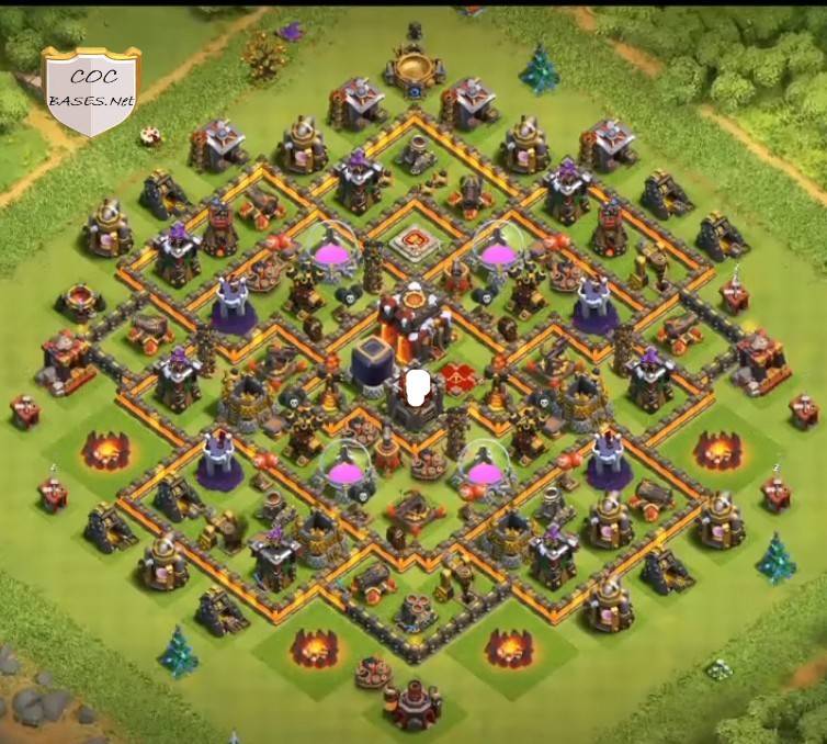 anti loot town hall 10 clash of clans image design