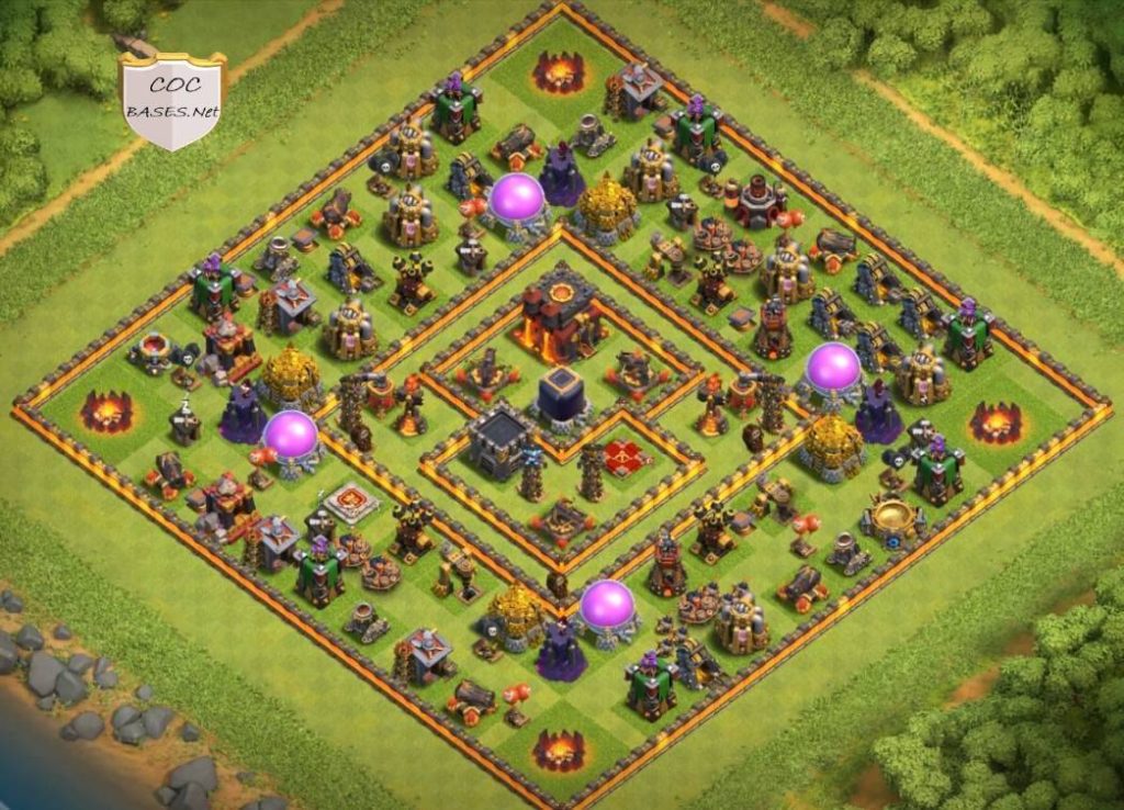 anti loot town hall 10 clash of clans pic design