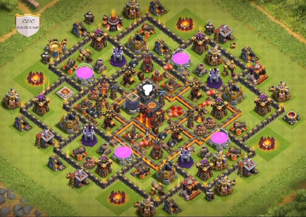 anti loot town hall 10 clash of clans picture design