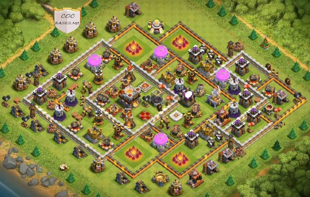 anti loot town hall 11 base layout coc