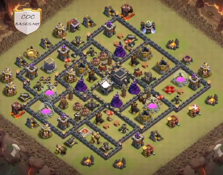 anti valkyrie coc th9 war layout copy link