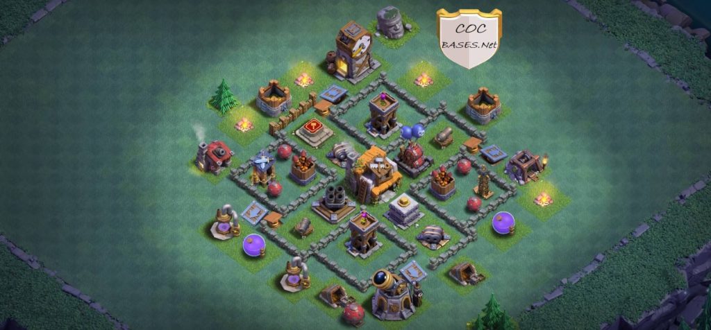 best builder hall 5 base design anti 1 star link