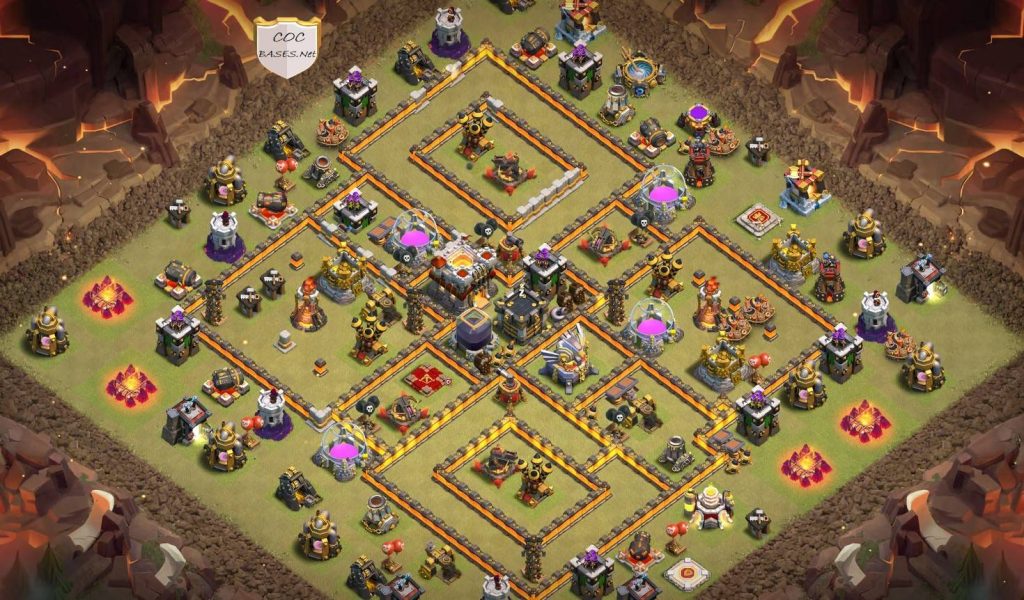 best clash of clans base town hall 11 trophy link