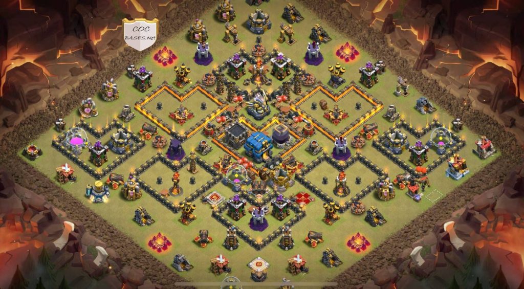 best clash of clans base town hall 12 trophy link