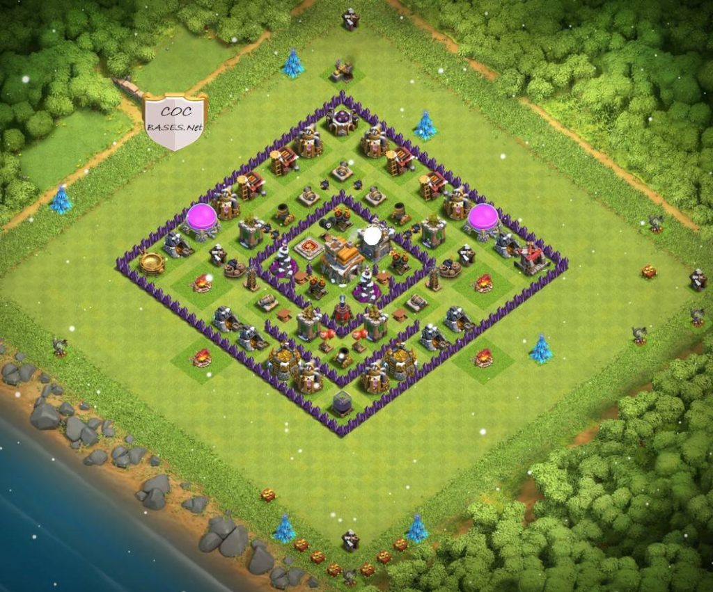 best clash of clans base town hall 7 trophy link