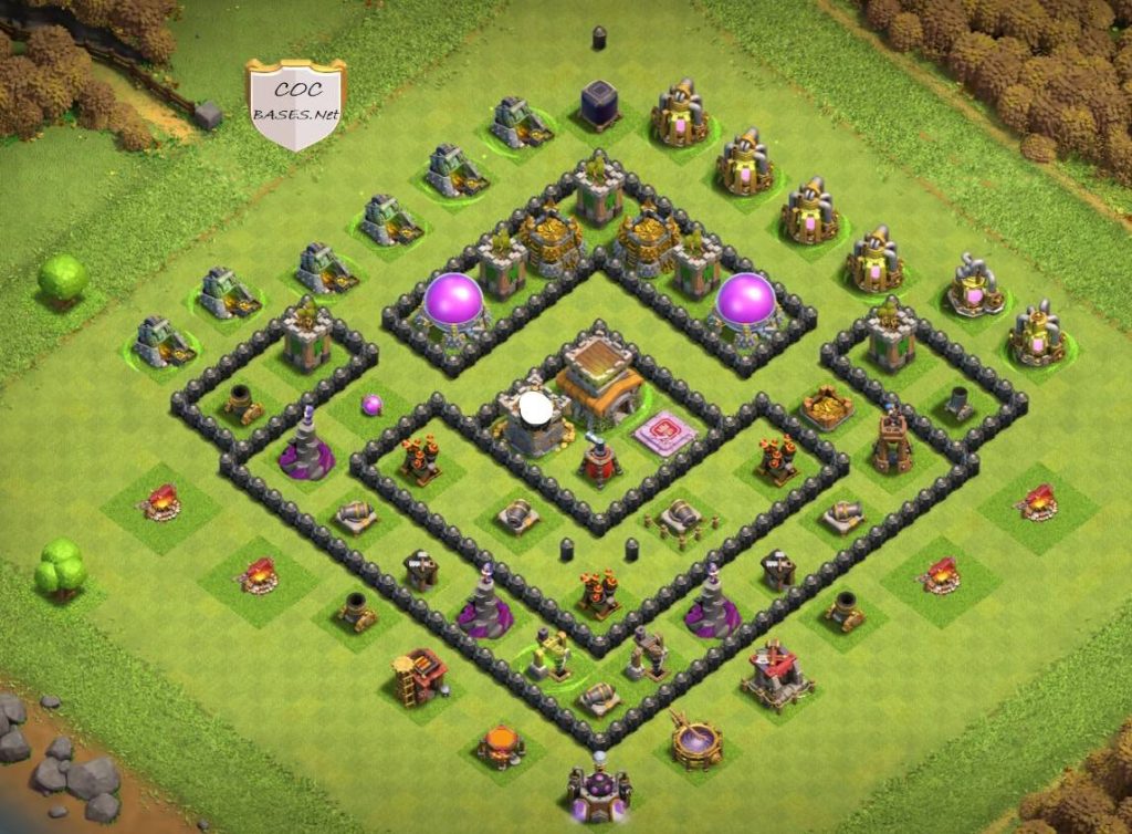 best clash of clans base town hall 8 trophy link