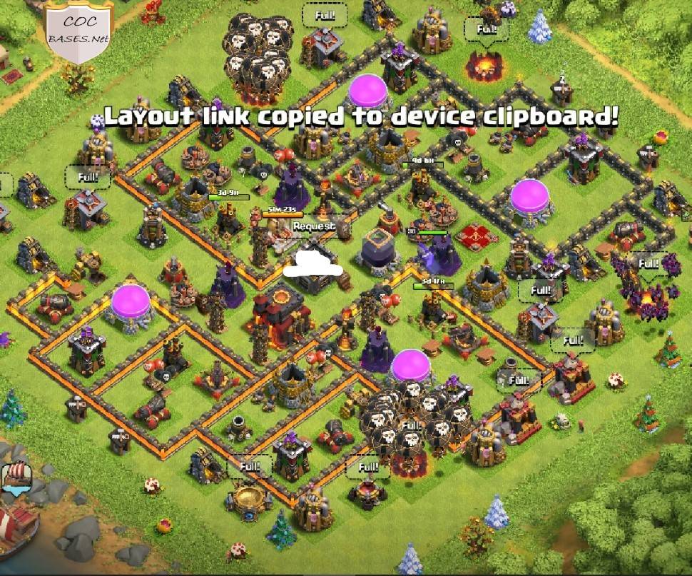 best farming base design for town hall 10 with link