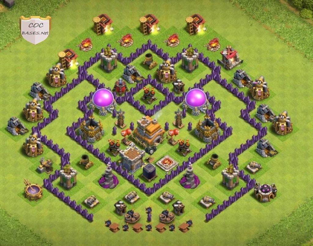 best farming base design for town hall 7 with link