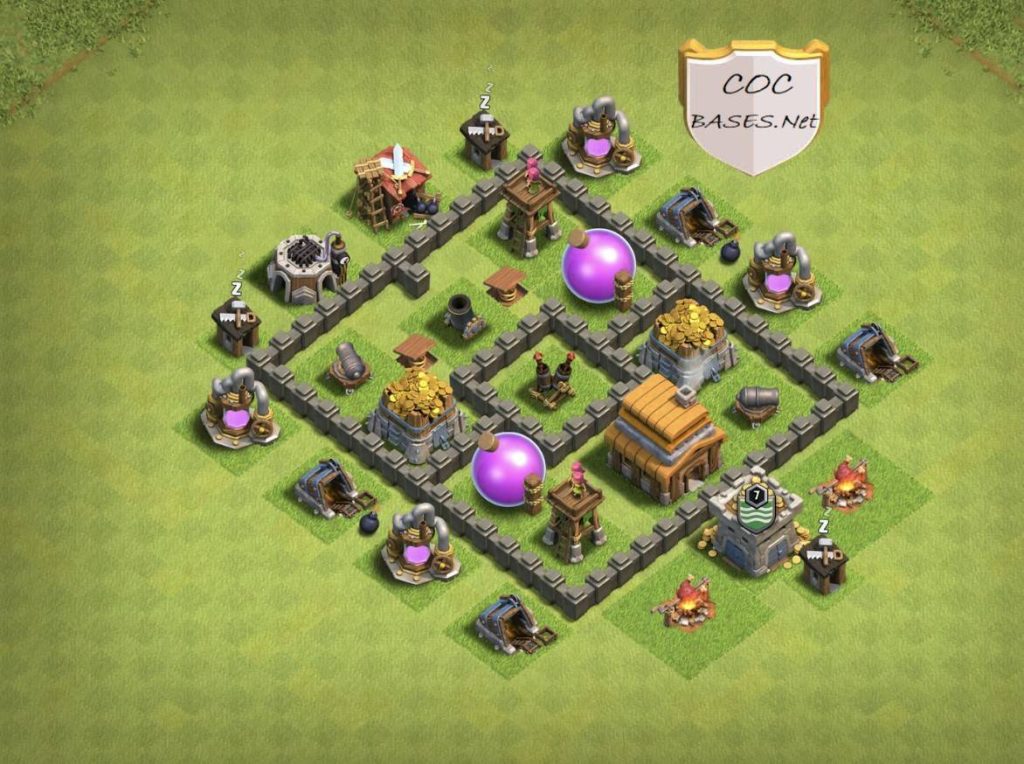 best farming base for th4 with link