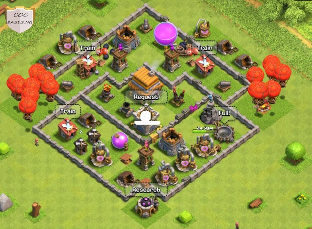 best farming base for th6 with link