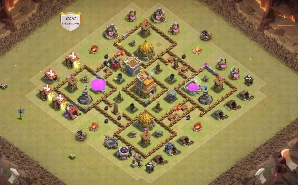 best farming base for th7 with link