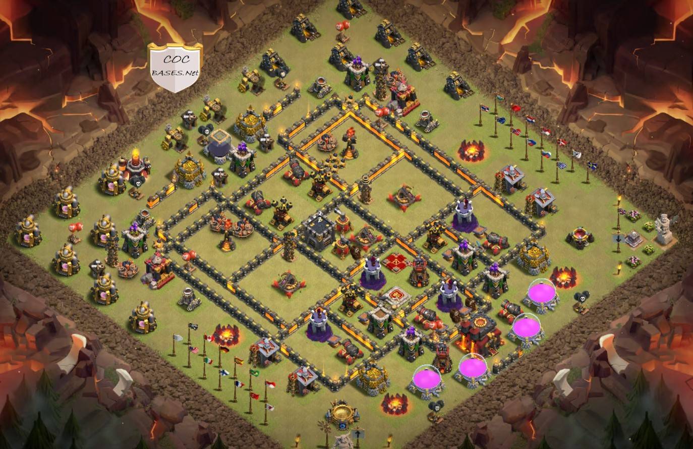 290+ Best TH10 Base Links 2025 (War, Farming, Trophy, Hybrid