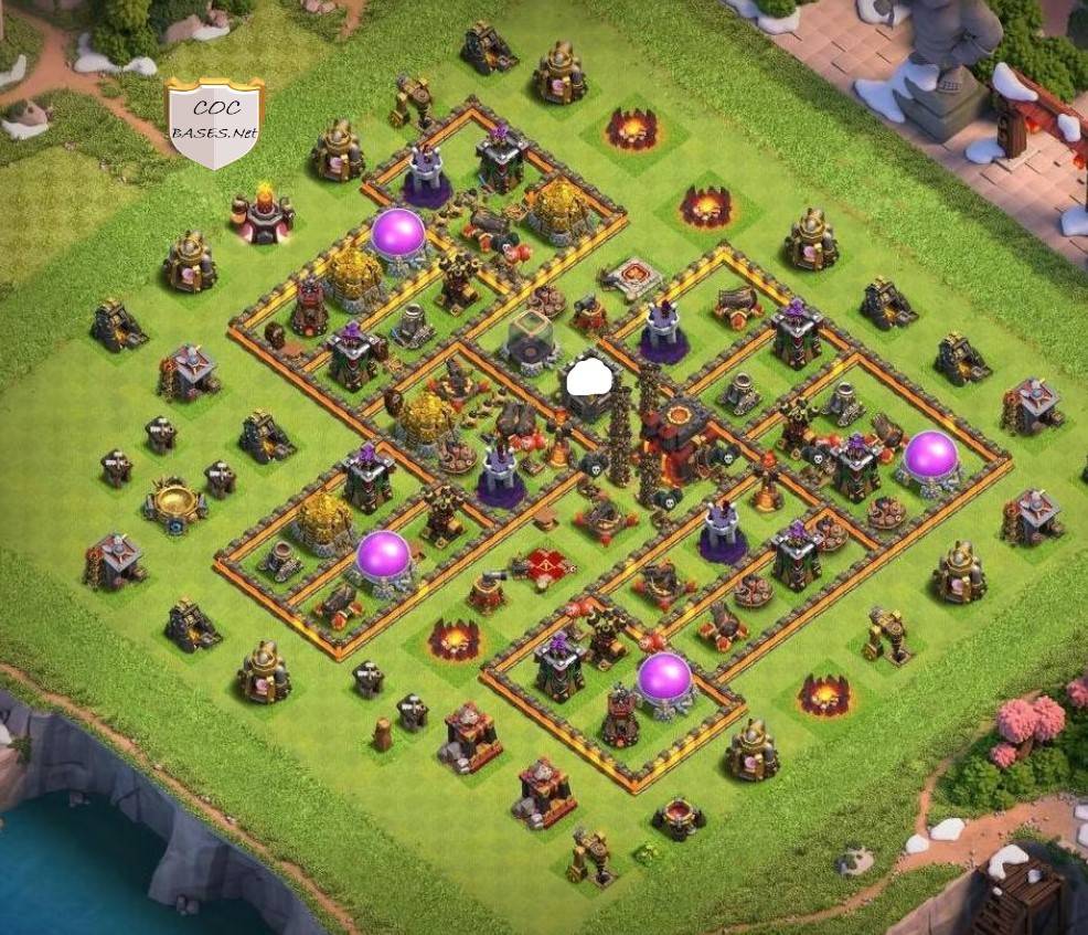 best th10 base for air attack