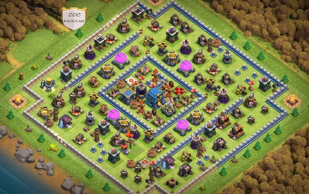 best th12 farming base for air attack