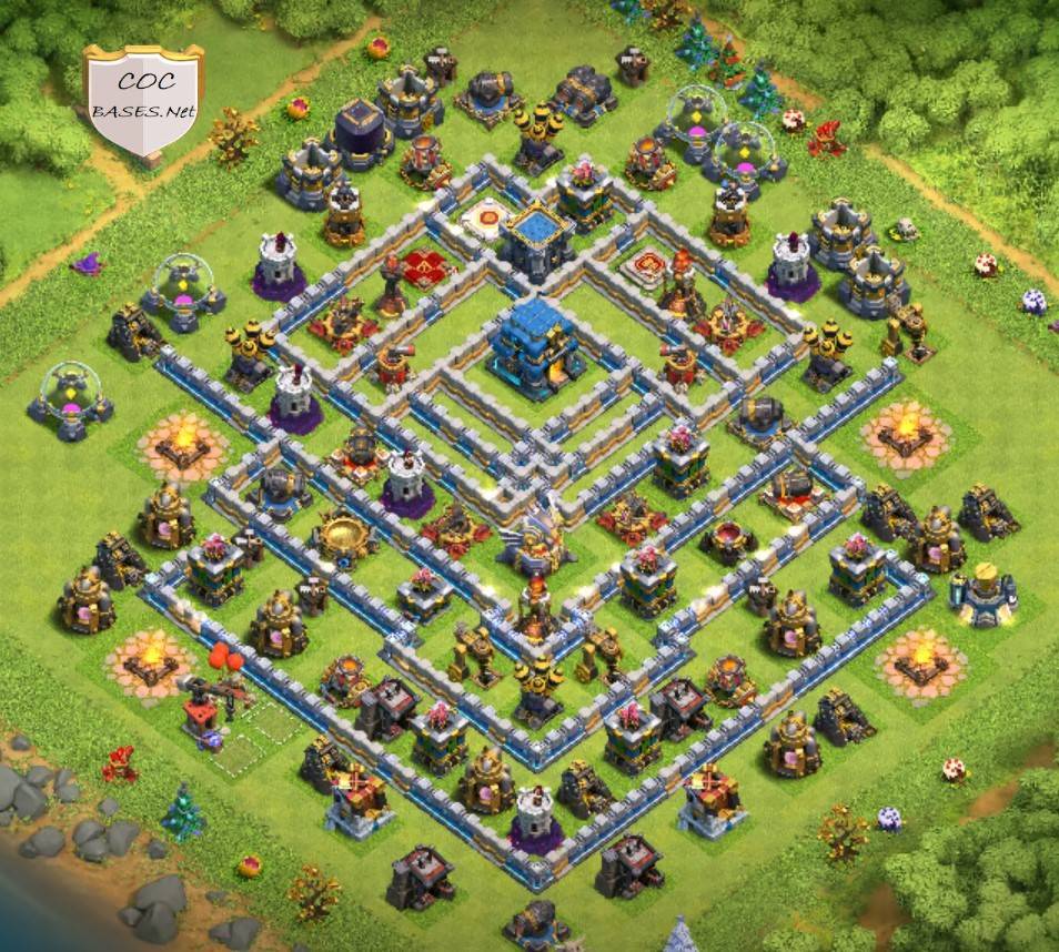 best th12 trophy base for air attack