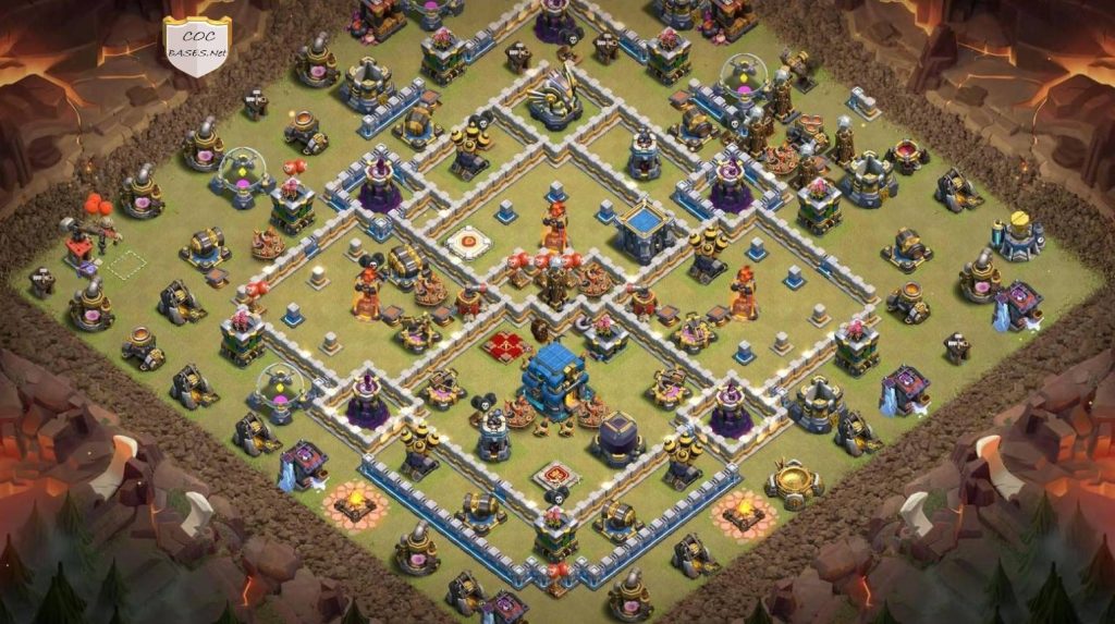 best th12 war base for air attack