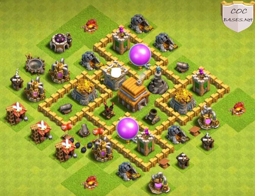 best th5 hybrid base for air attack
