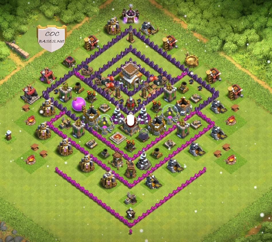best th8 base for air attack