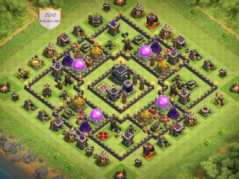 best th9 farming base for air attack