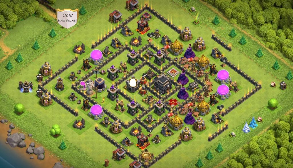 best th9 trophy bases with bomb tower