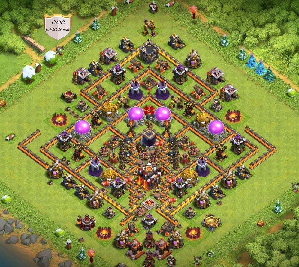 best town hall 10 war base defense