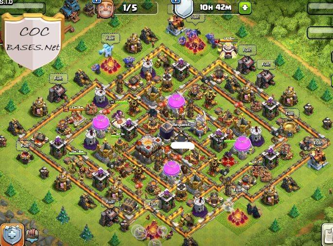 best town hall 11 trophy base layout